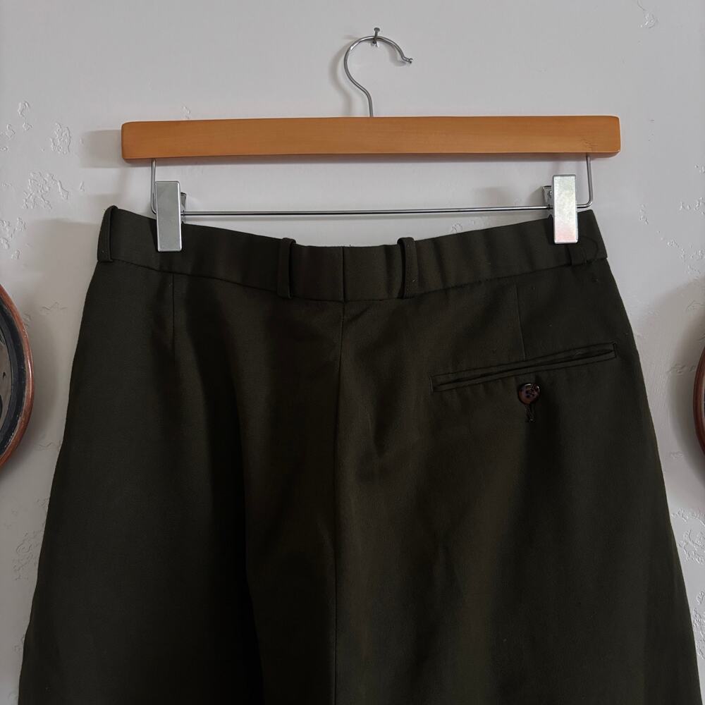 Vintage Late 80s/Early 90's Olive Green Pronti Women's Trousers - Picture 4 of 6